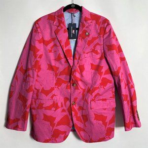 NEW $425 VINEYARD VINES PINK KENTUCKY DERBY ROSE HORSE RACE BLAZER JACKET 40R